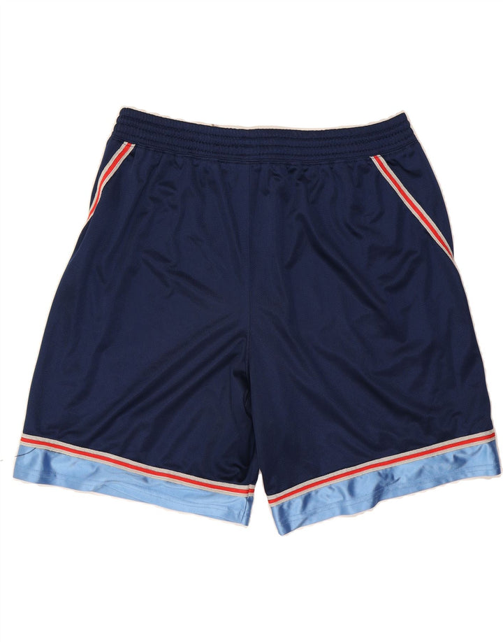 NIKE Mens Sport Shorts 2XL  Navy Blue Colourblock Polyester Vintage Nike and Second-Hand Nike from Messina Hembry 