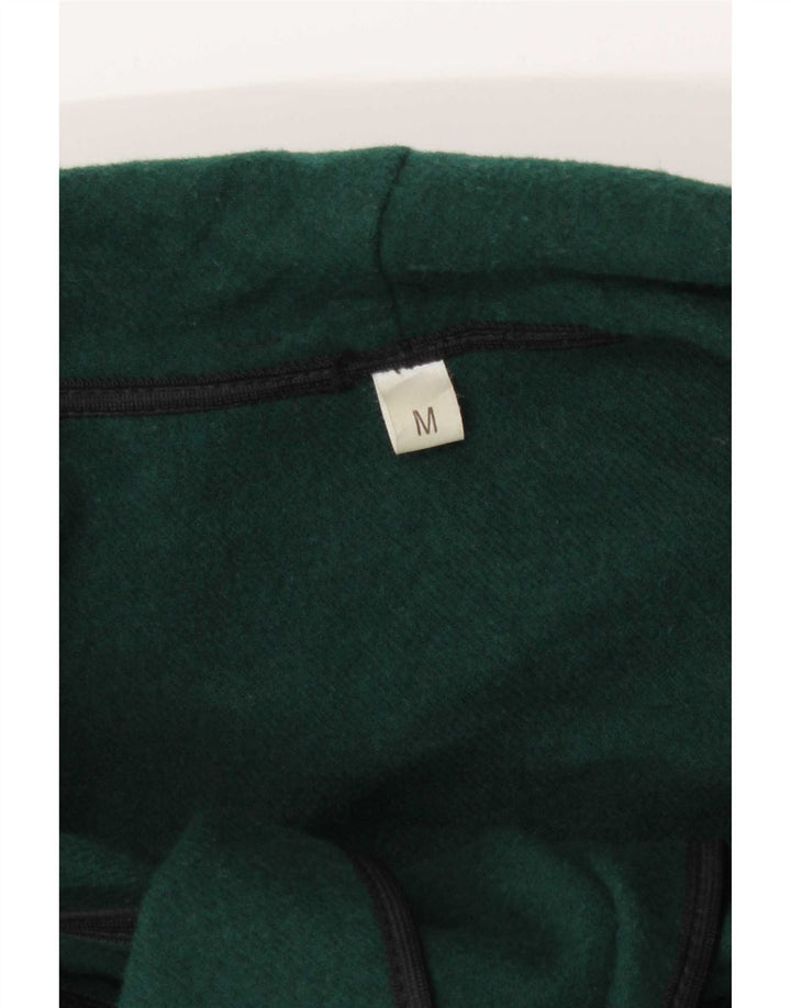 Vintage Dame Front Tie Capelet Coat UK 14 Medium Green