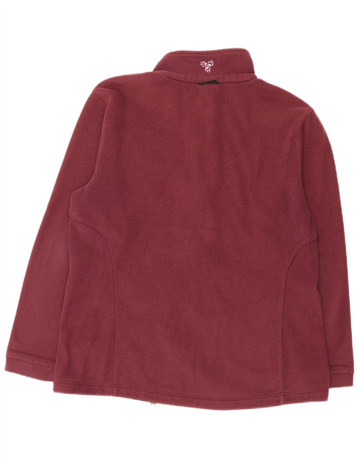 Jack Wolfskin Dame Liner Fleecejakke UK 16 Large Burgundy