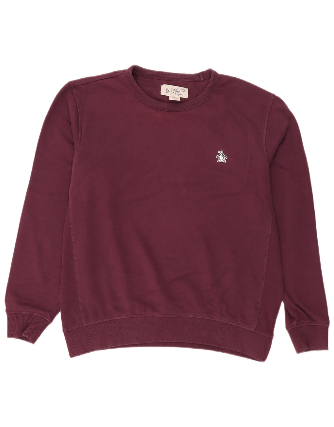 Penguin Herre Sweatshirt Jumper Medium Bourgogne Bomuld