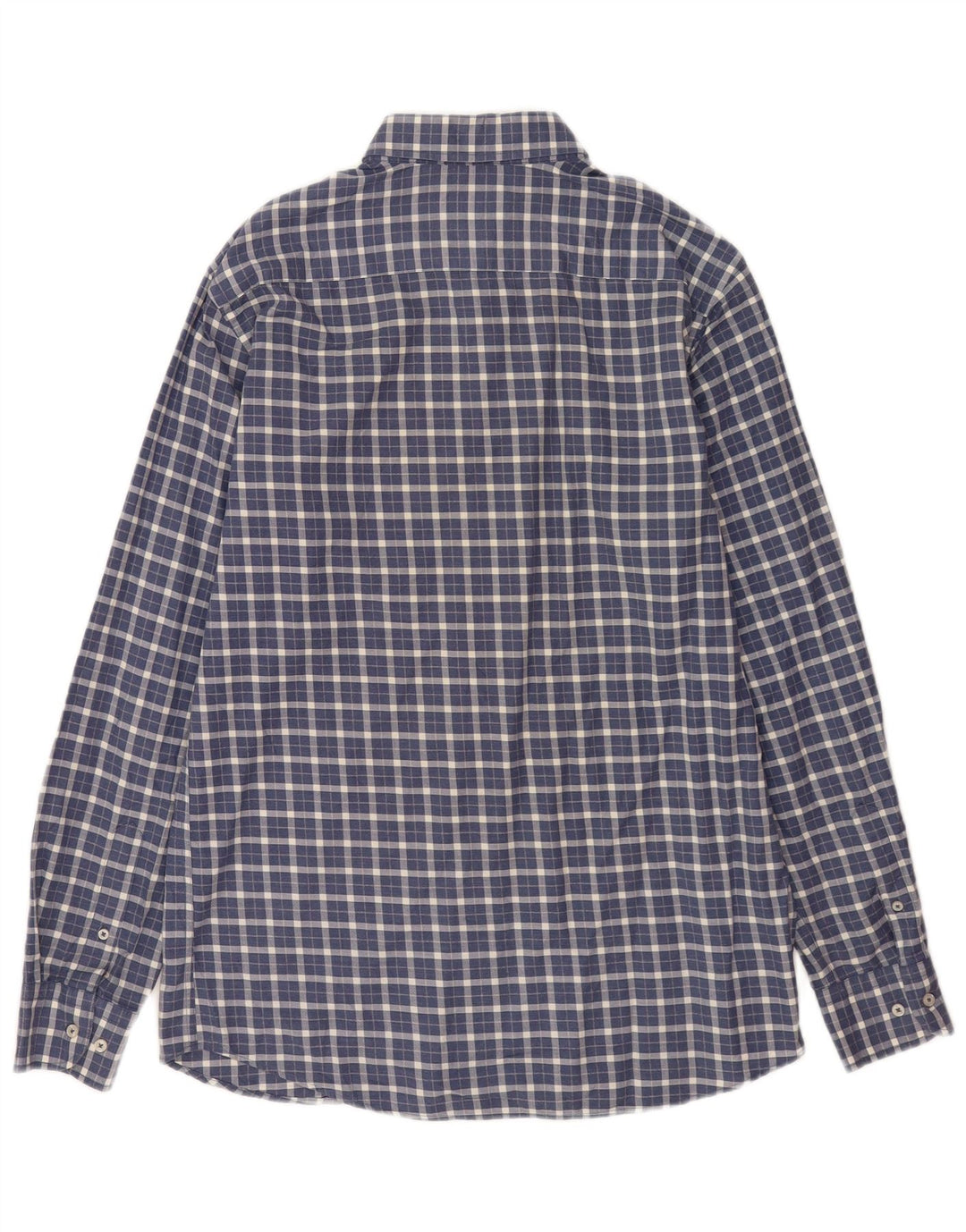 Massimo Dutti Herre Flanellskjorte Medium Navy Blue Check