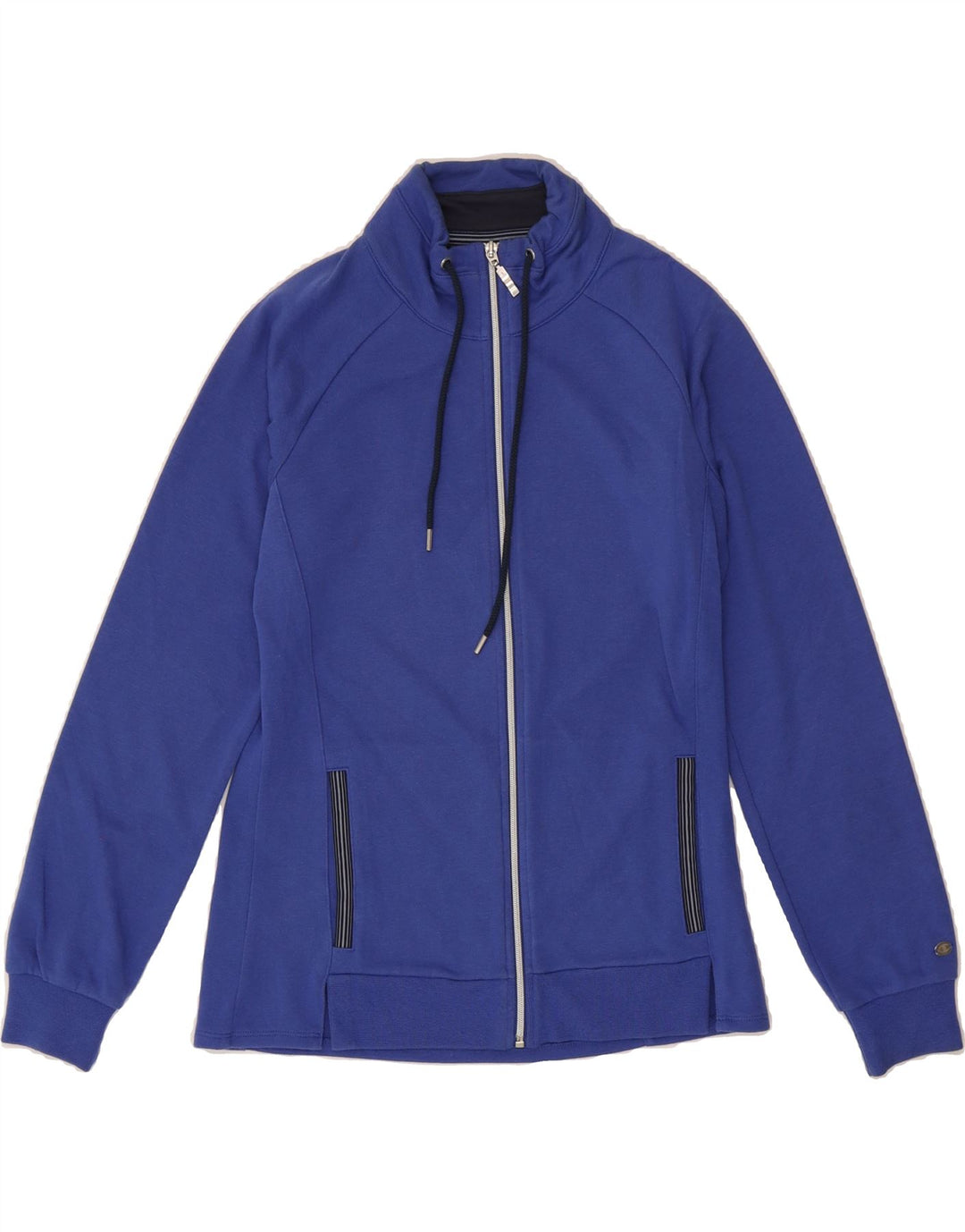 CHAMPION Womens Tracksuit Top Jacket UK 12 Medium Blue Cotton Vintage Champion and Second-Hand Champion from Messina Hembry 