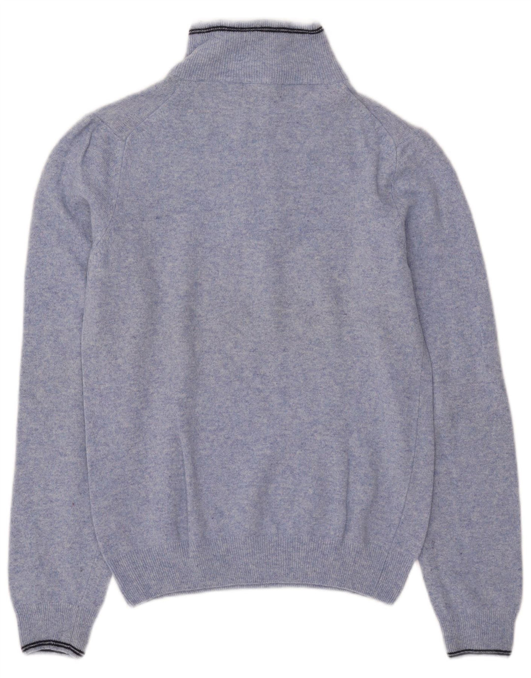 Kappa Herre Zip Neck Jumper Sweater Small Blue Wool