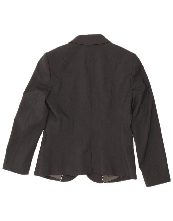 Sisley Dame 2 Button Blazer Jacket IT 42 Medium Grey Polyester