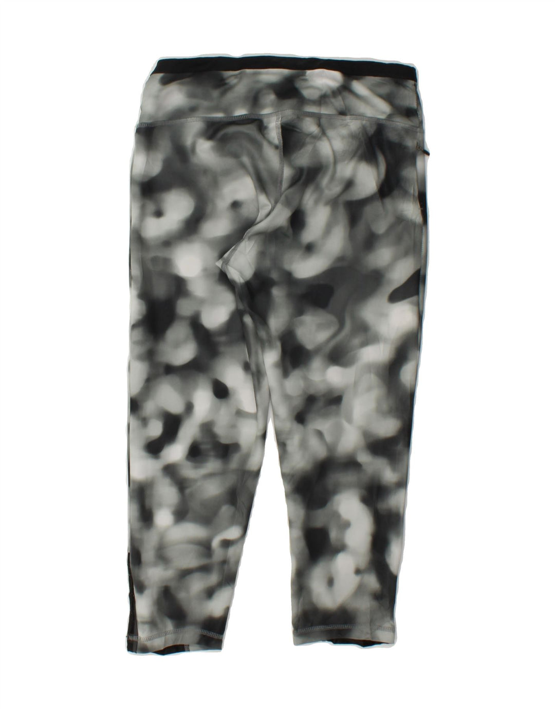 ADIDAS Womens Supernova Capri Leggings UK 8/10 Small  Black Tie Dye Vintage Adidas and Second-Hand Adidas from Messina Hembry 