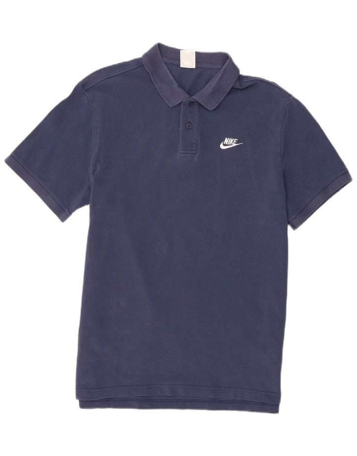 Nike Poloskjorte til mænd, stor blå bomuld