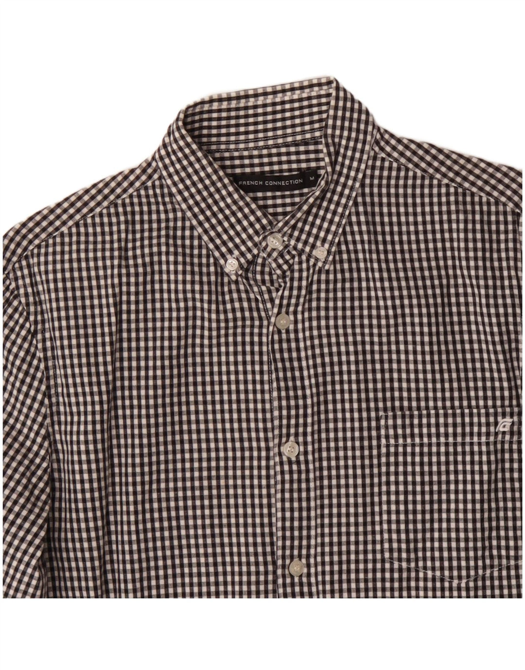 FRENCH CONNECTION Herreskjorte Medium Sort Gingham Bomuld