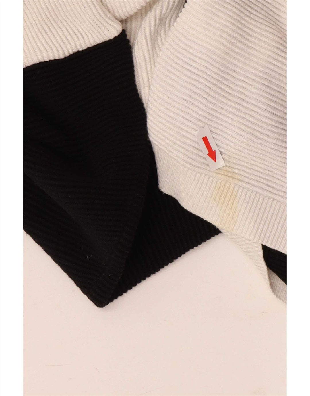 Phase Eight Dame V-hals sweater UK 10 Small White Colourblock
