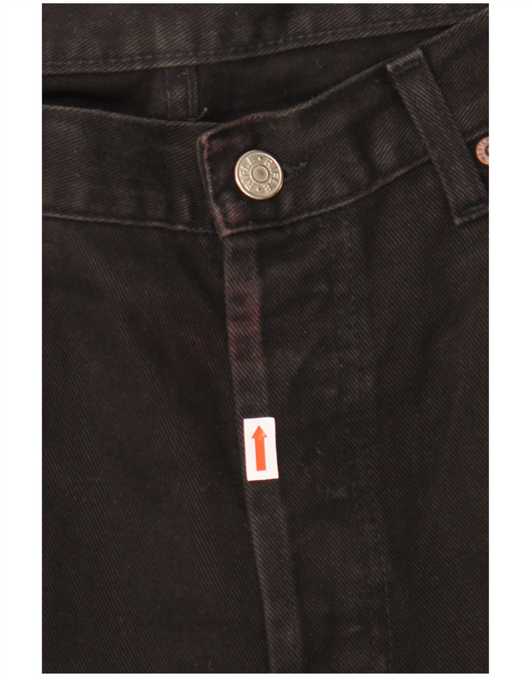 Rifle Dame Straight Jeans W36 L34 Sort Bomuld