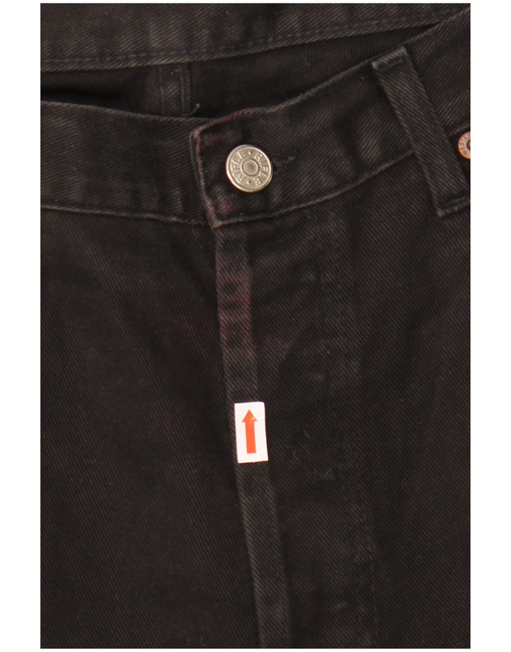 Rifle Dame Straight Jeans W36 L34 Sort Bomuld