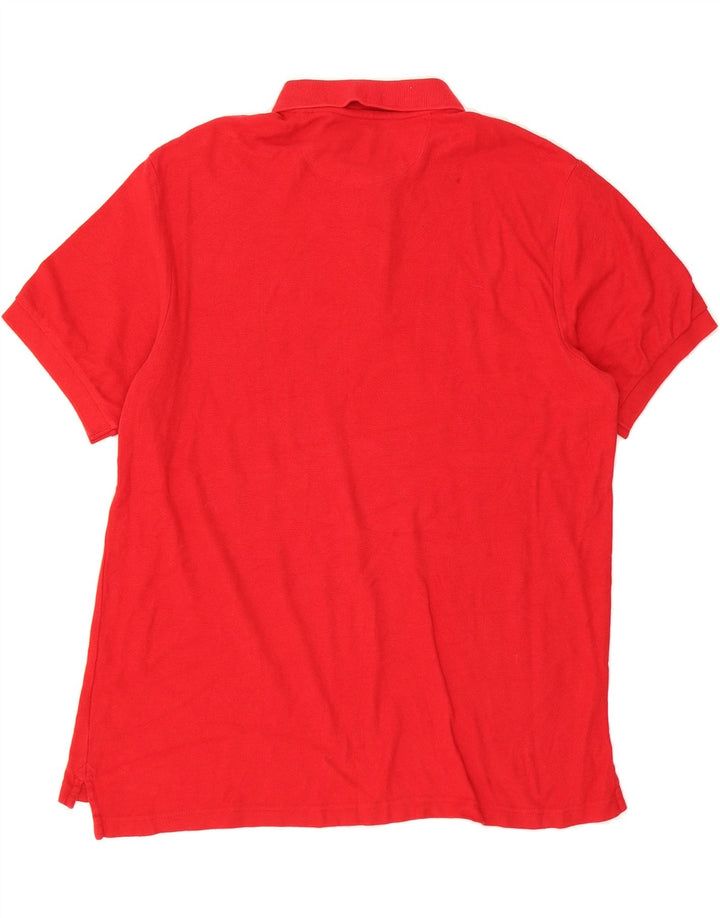 CHAPS Mens Polo Shirt Large Red Cotton Vintage Chaps and Second-Hand Chaps from Messina Hembry 