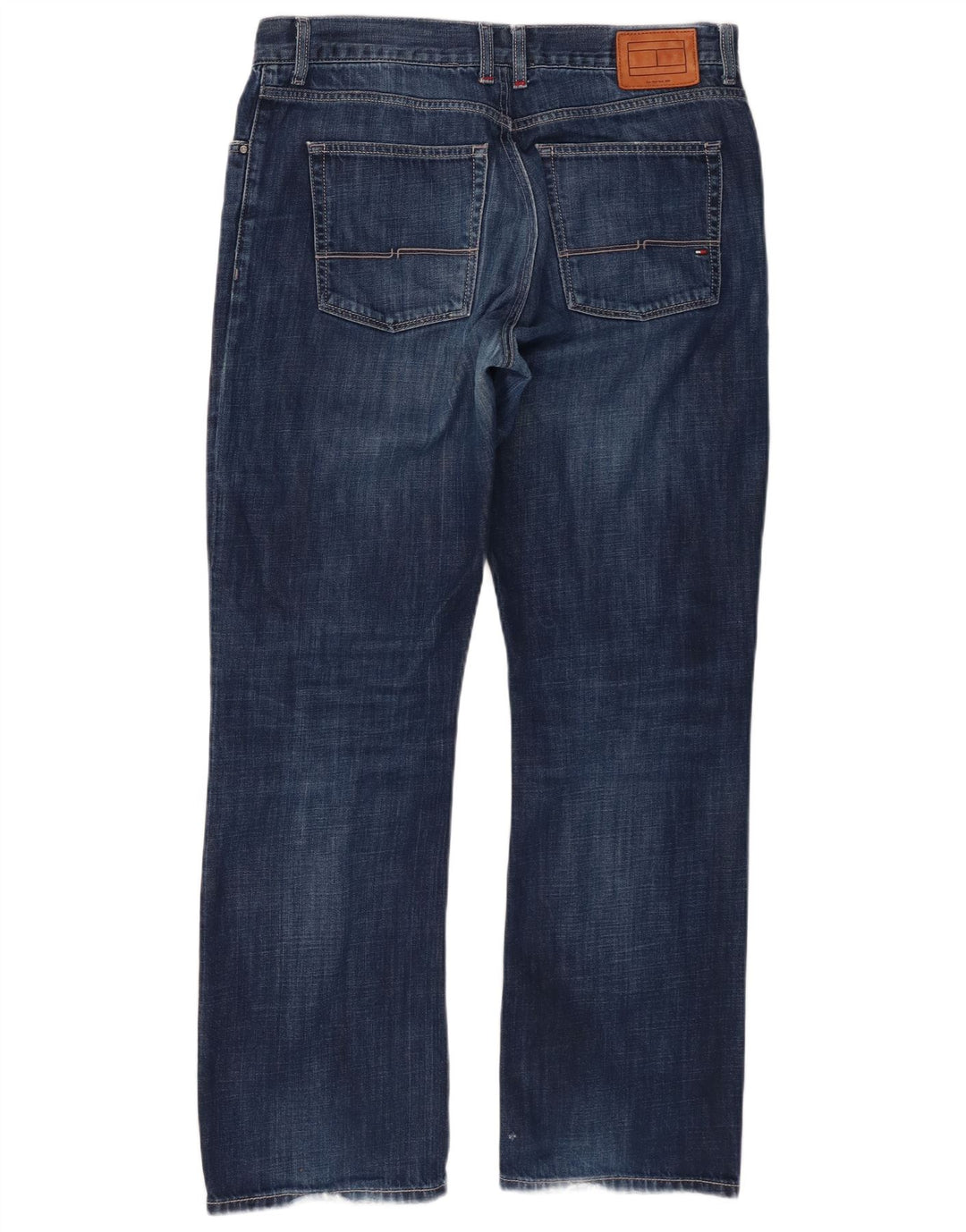Tommy Hilfiger Herre Straight Jeans W36 L32 Blå Bomuld