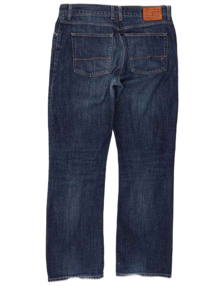 Tommy Hilfiger Herre Straight Jeans W36 L32 Blå Bomuld