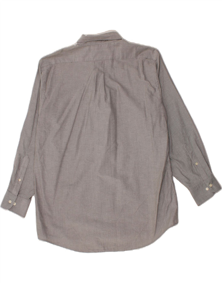 CHAPS Mens Shirt Size 16 1/2 Large Grey Cotton Vintage Chaps and Second-Hand Chaps from Messina Hembry 