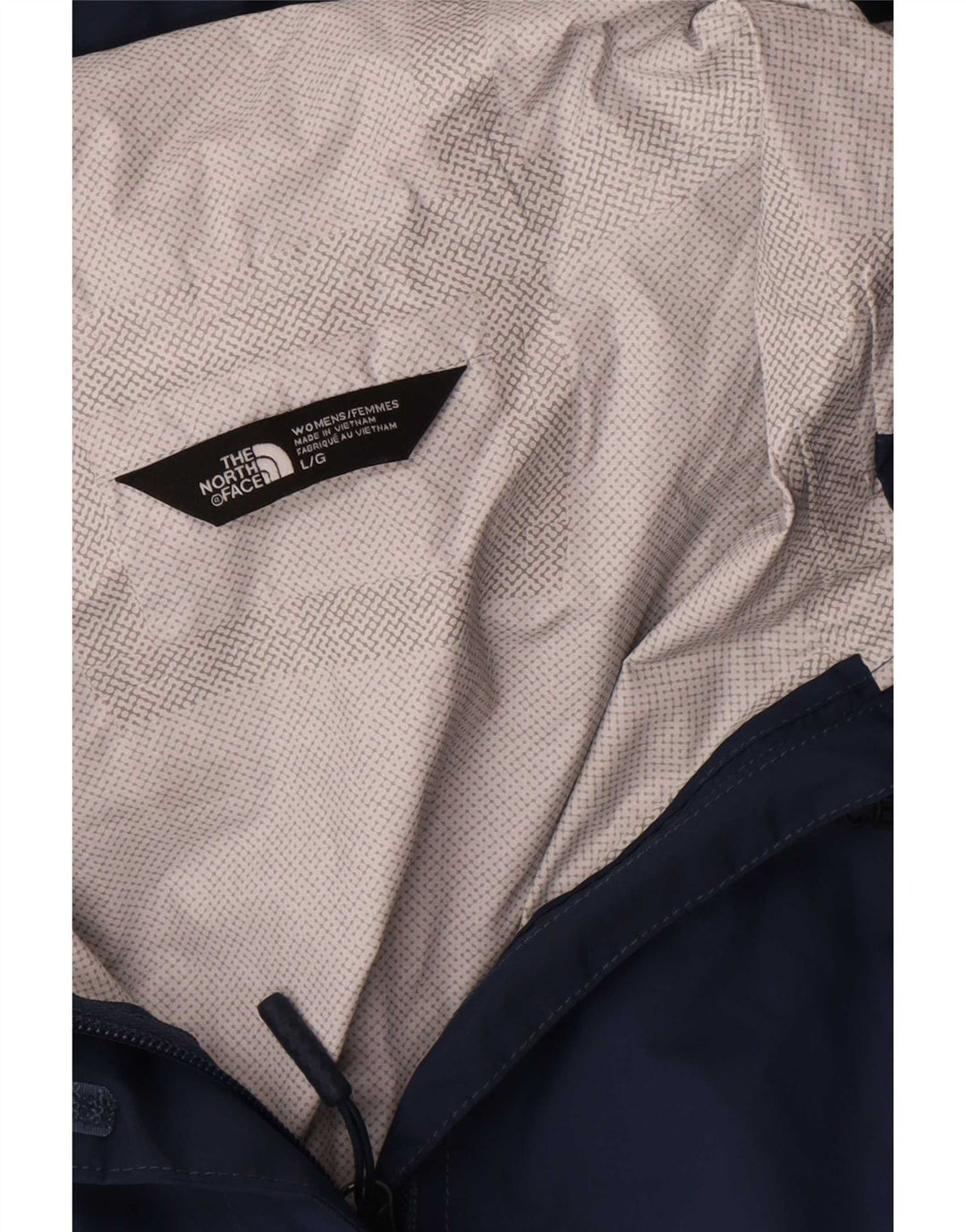 The North Face Regnjakke med hætte til kvinder UK 16 Large Navy Blue
