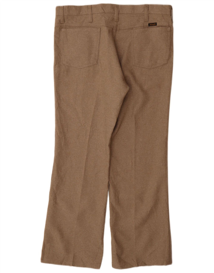 Wrangler Straight Casual Bukser til mænd W36 L29 Beige Polyester