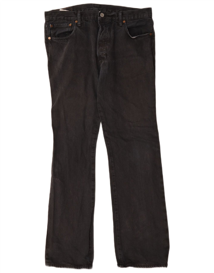 LEVI'S Straight jeans til mænd W34 L32 sort bomuld