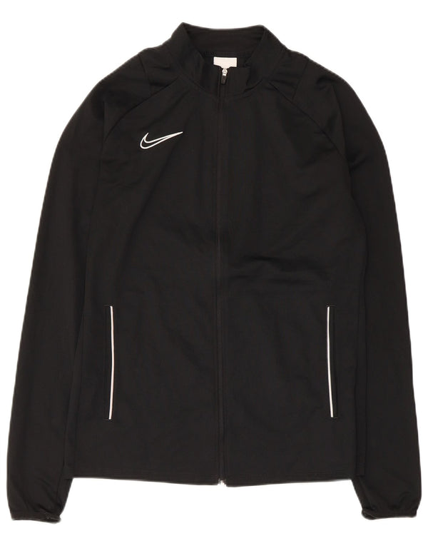 Nike Dame Dri Fit Træningsdragt Topjakke UK 12 Medium Sort Polyester