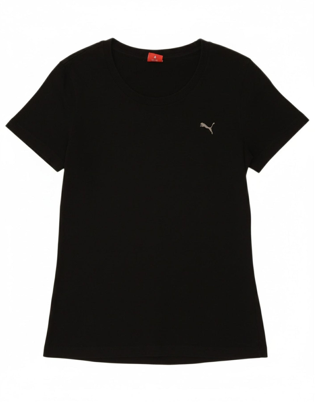 PUMA Womens T-Shirt Top UK 12 Medium Black Vintage Puma and Second-Hand Puma from Messina Hembry 