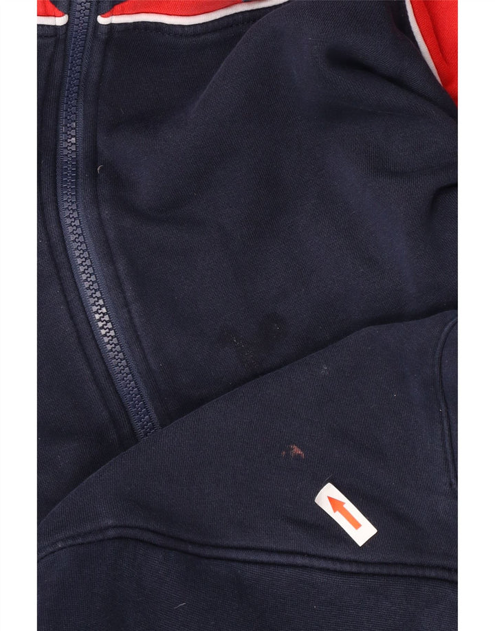 Fila Hættetrøje med lynlås til mænd Large Navy Blue Colourblock