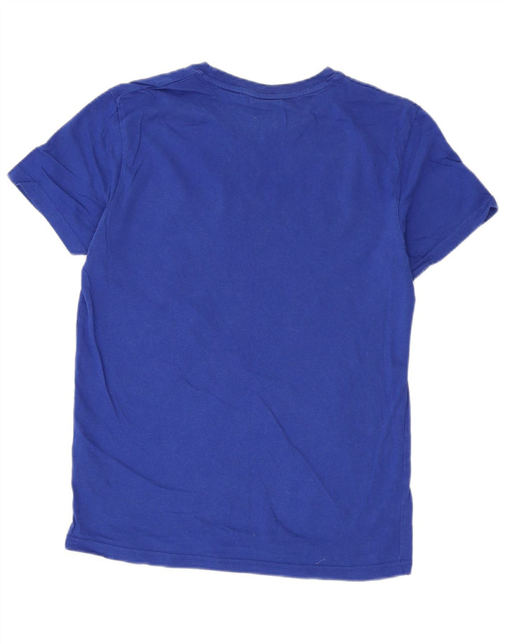 Superdry T-shirt top mellemblå bomuld til mænd
