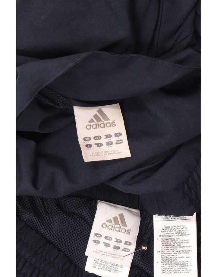 Adidas fuld træningsdragt til mænd UK 42/44 Large Navy Blue Polyester