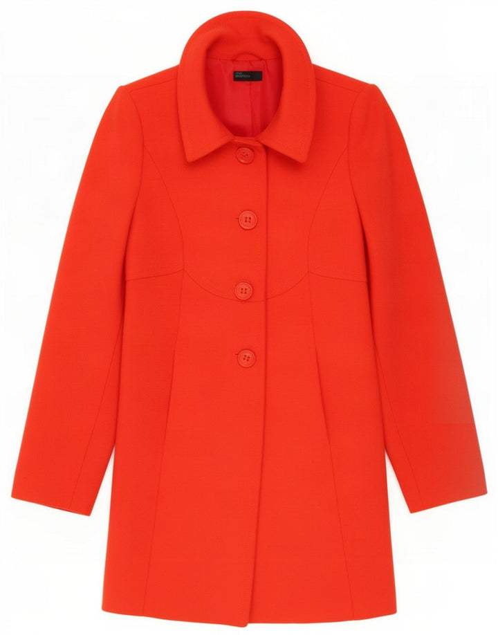 Benetton Dame Overfrakke IT 38 XS Orange Uld