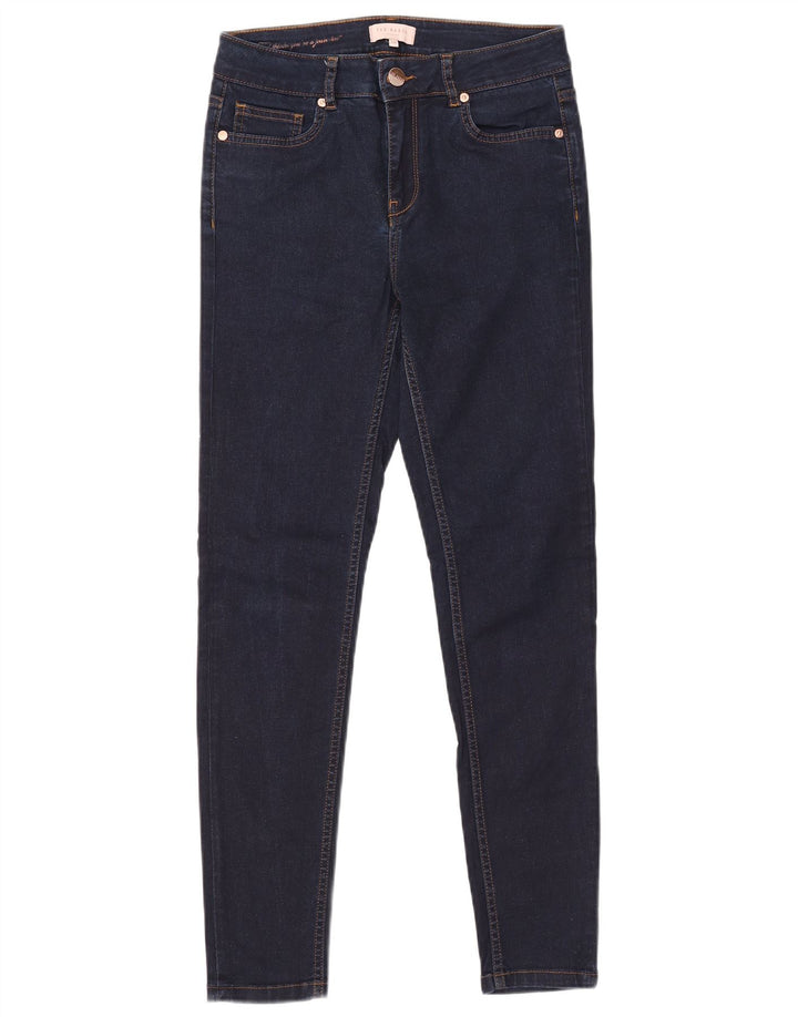 TED BAKER Dame Skinny Jeans W28 L27 Marineblå Bomuld