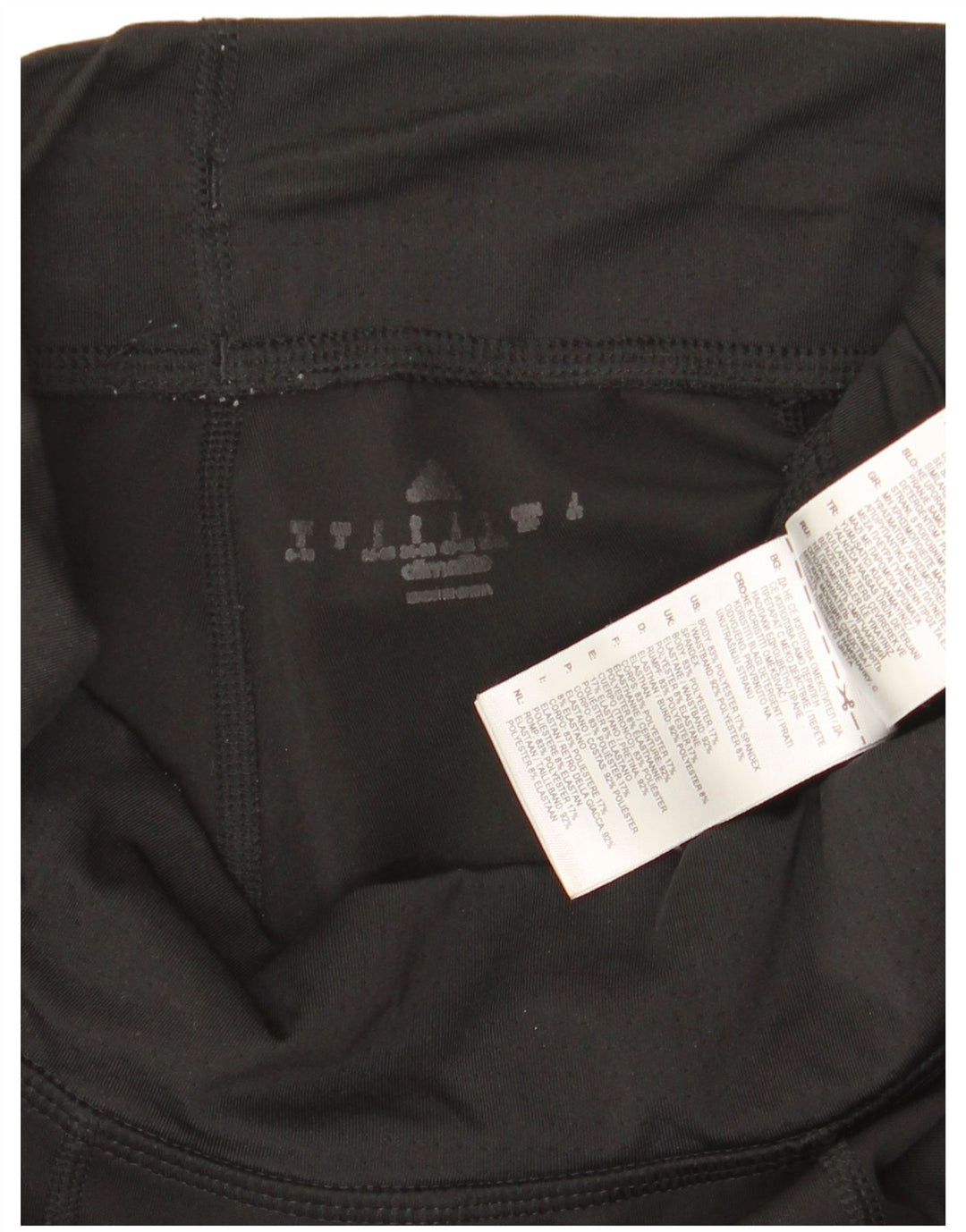 Adidas Womens Leggings UK 8/10 Small Black Polyester