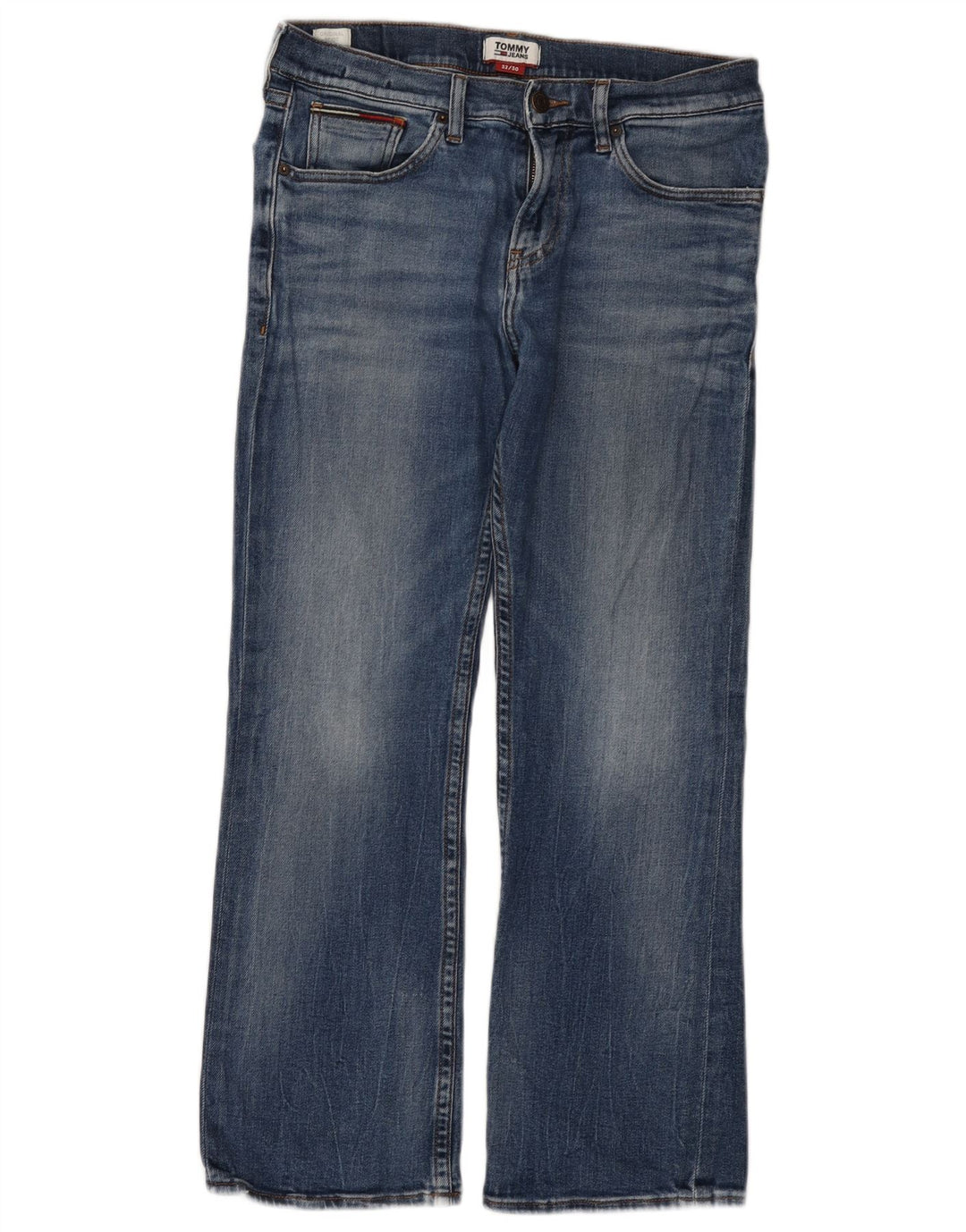 TOMMY HILFIGER Herre Bootcut Jeans W32 L30 Blå Bomuld