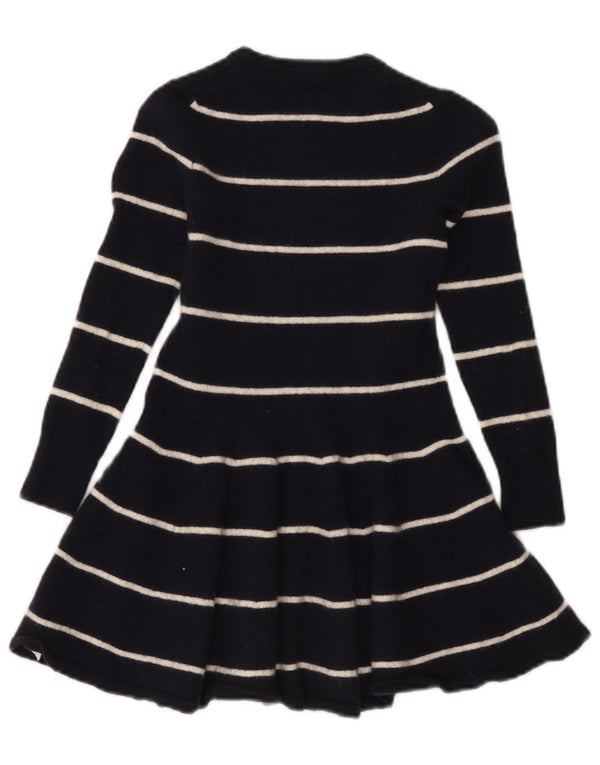 Polo Ralph Lauren Pige Jumper Kjole 6-7 År Lille Marineblå Stribet