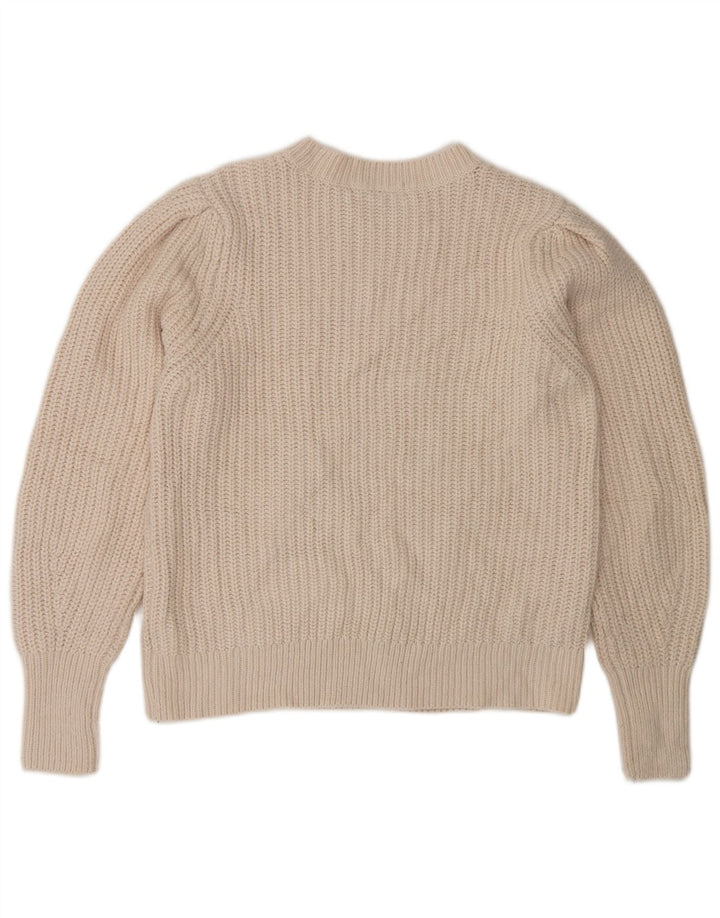 Marks & Spencer Dame sweater med rund hals DK 14 Medium Off White