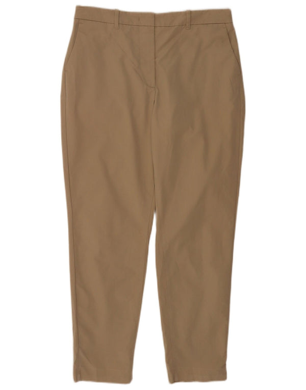 Marks & Spencer koniske chinobukser til kvinder UK 10 Small W30 L26 Beige