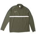 Nike Herre Dri Fit Pullover med lynlås-hals træningsdragt Top Stor grøn polyester