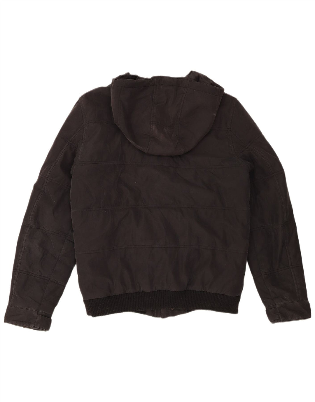 JACK & JONES Herre hættepolstret jakke UK 38 Medium Sort Polyester