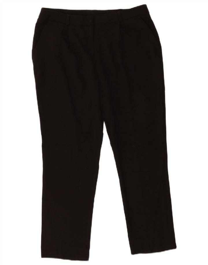 M&Co Dame Slim Chino Bukser UK 12 Medium W32 L25 Sort Polyester