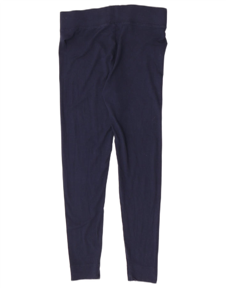Marks & Spencer Dame Leggings UK 12 Medium Navy Blue Viscose