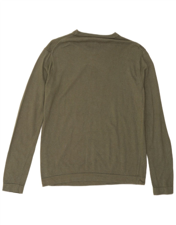 BENETTON Herre sweater med rund hals, medium Khaki