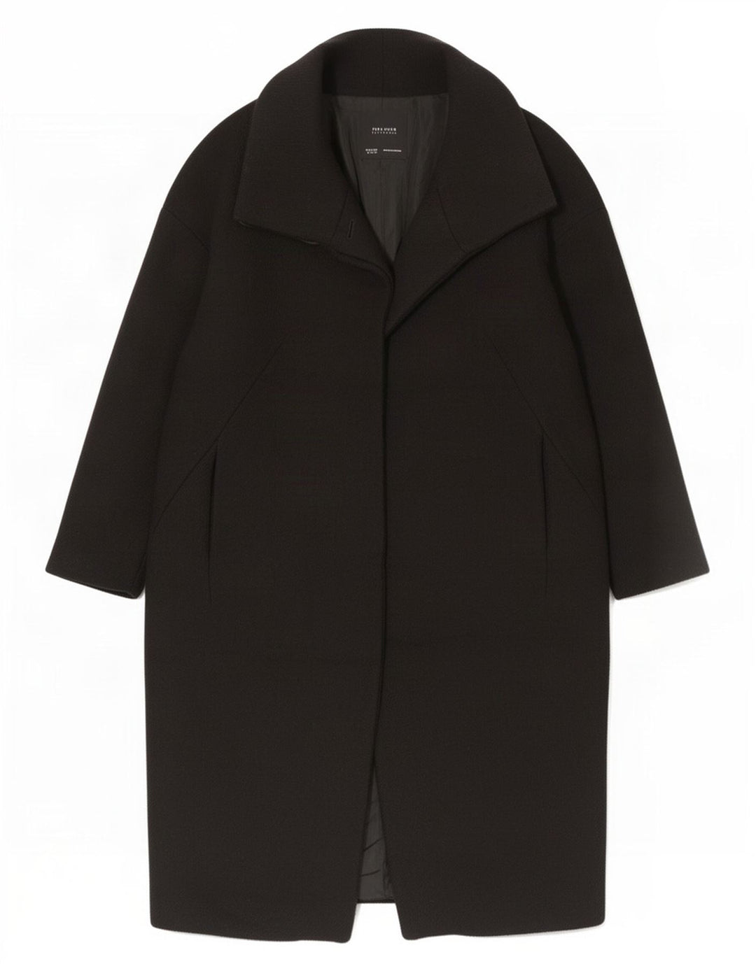 Zara Dame Oversized Overfrakke UK 6 XS Sort