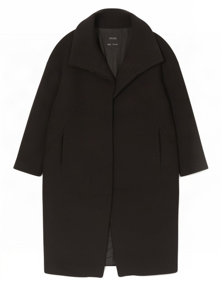 Zara Dame Oversized Overfrakke UK 6 XS Sort