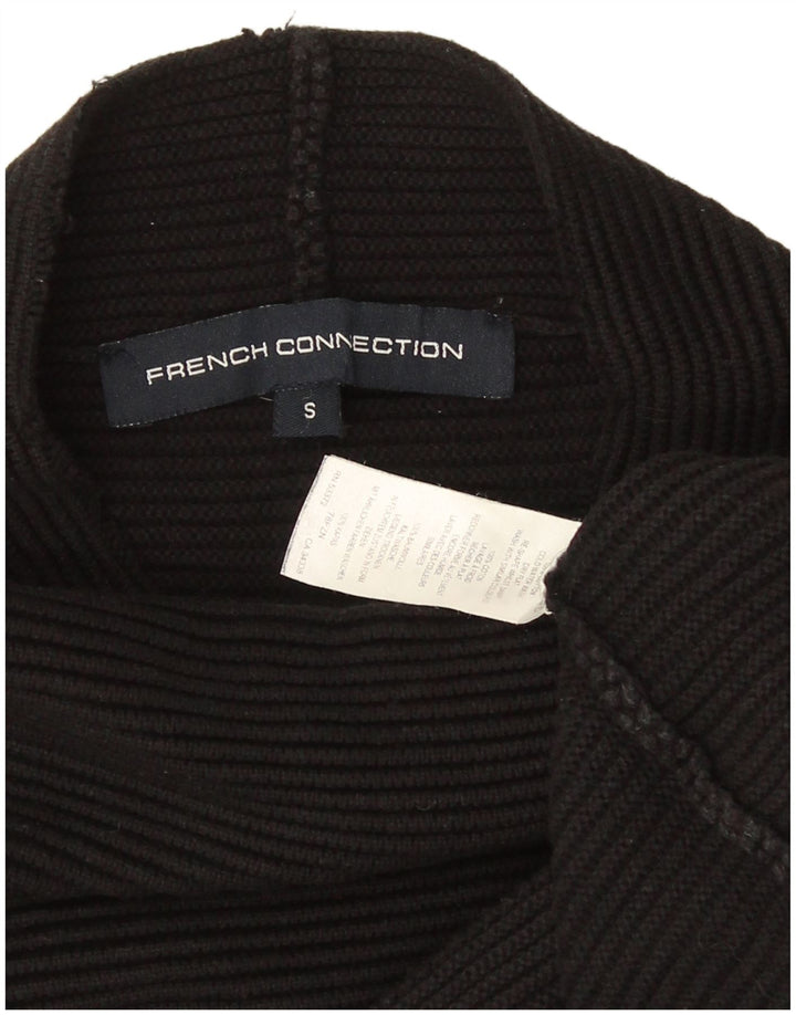 French Connection Dame Turtle Neck Jumper Sweater UK 10 Small Black