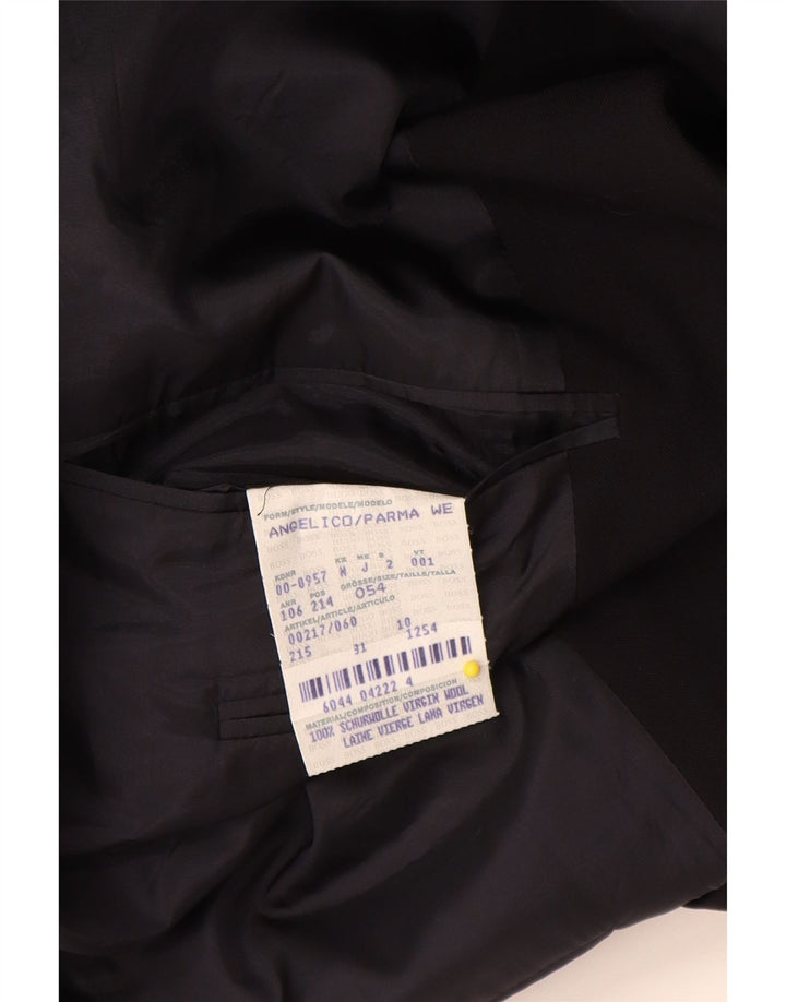 Hugo Boss Herre 3-knaps blazerjakke EU 54 2XL Navy Blue Virgin Wool