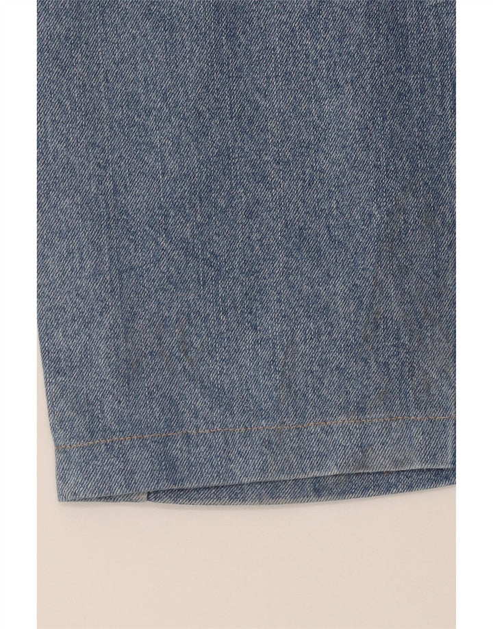 ARMANI Lige jeans til kvinder W34 L31 Blå Bomuld