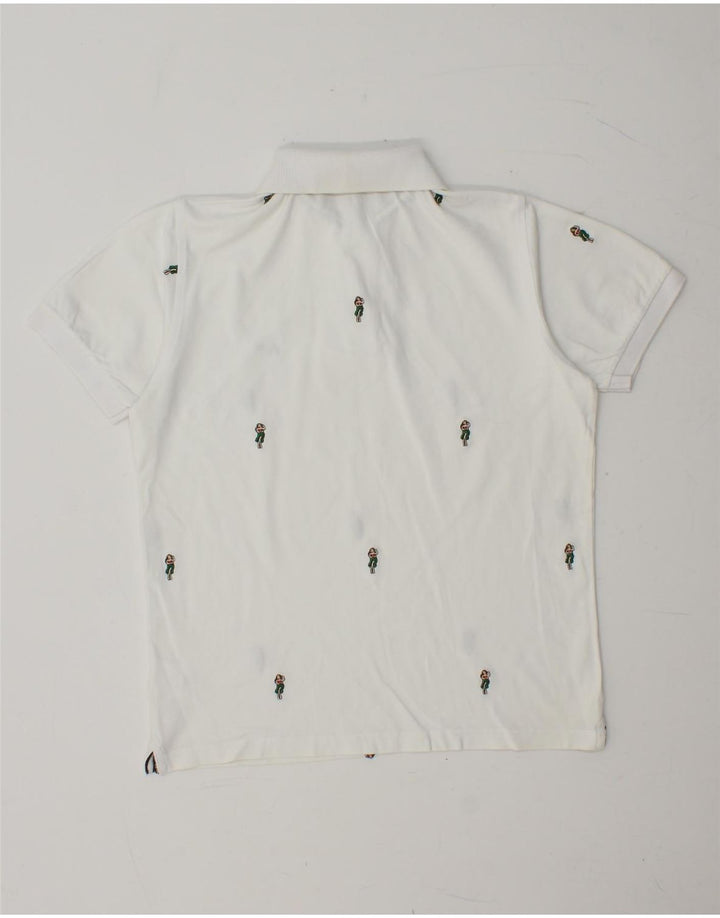 SUN68 Herre poloshirt Lille hvid plettet bomuld