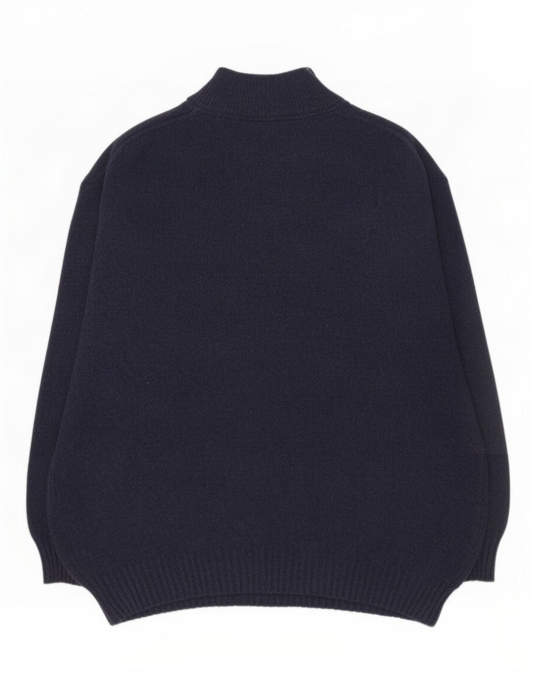 Murphy & Nye Herre Zip Neck Jumper Sweater 2XL Navy Blue Wool