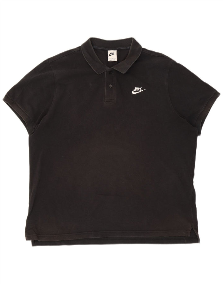 Nike herre poloshirt XL sort bomuld