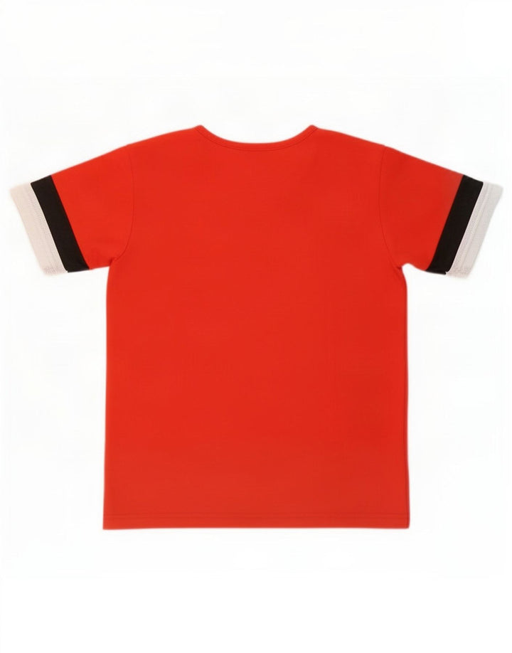 Puma Boys T-Shirt Top 11-12 År Rød Colourblock Polyester