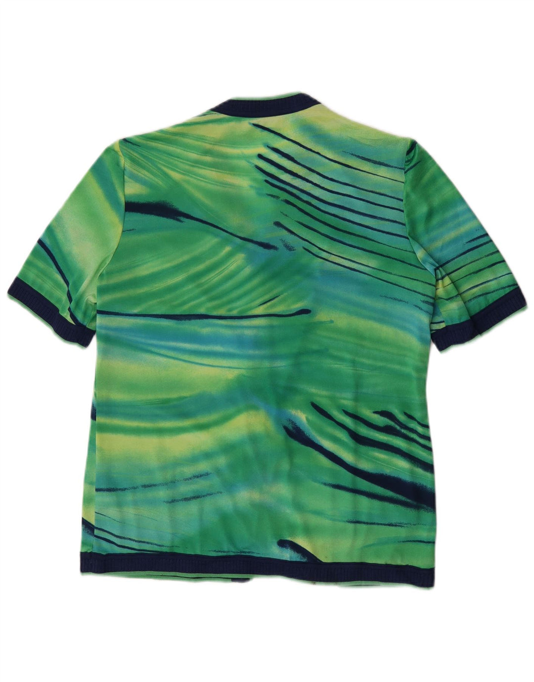 Domina Kortærmet Cardigan Top IT 44 Medium Green Tie Dye