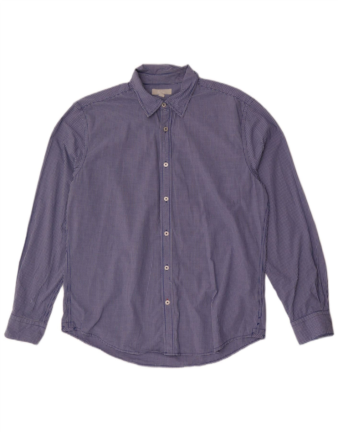 Boden Herre Slim Fit Skjorte Large Blue Gingham Cotton
