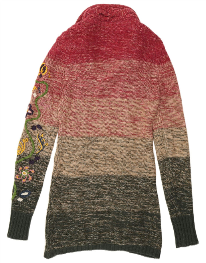 Replay Dame Cardigan Sweater UK 10 Small Multicolor Colourblock